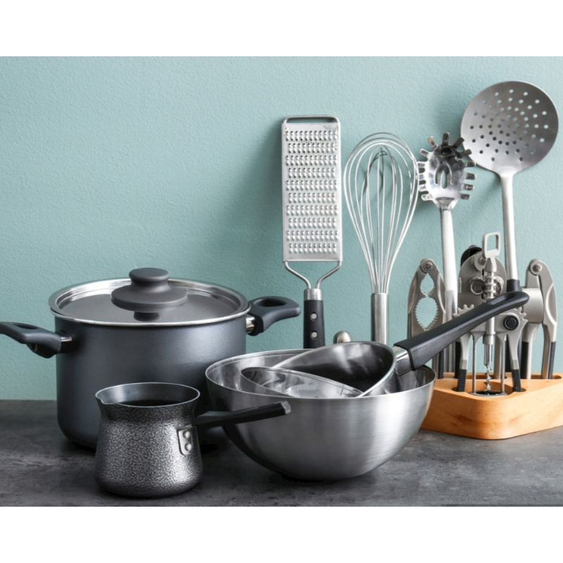 Durable High Quality Stainless Steel Kitchen Cookware Set for Home Use