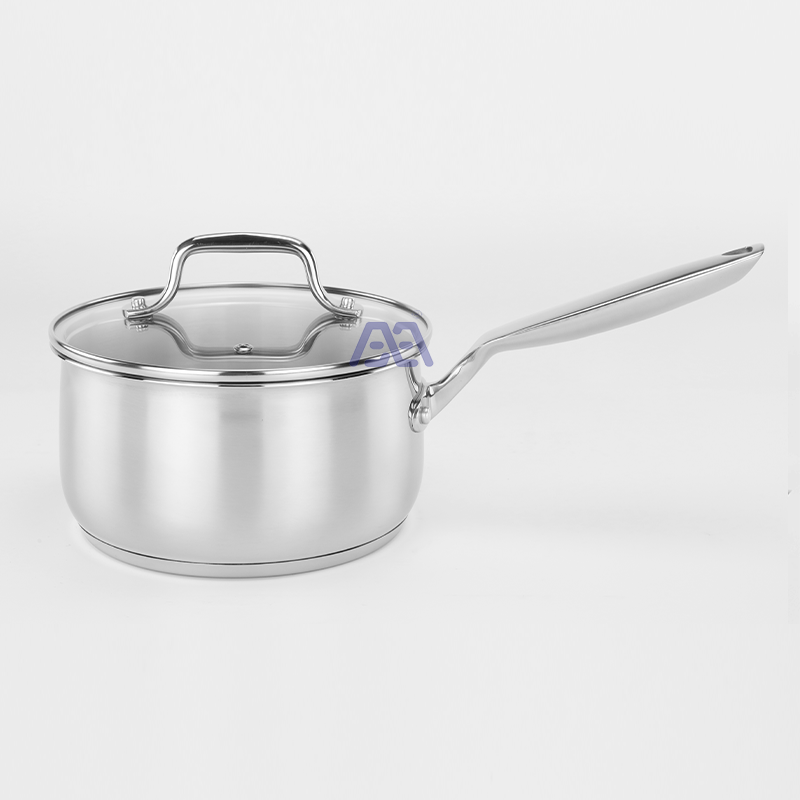 AXA Stainless Steel Pots and Pans Set Ceramic Nonstick, 4 Pcs Professional Home Chef Kitchen Cookware Set Free of PTFE/PFOA/PFAS