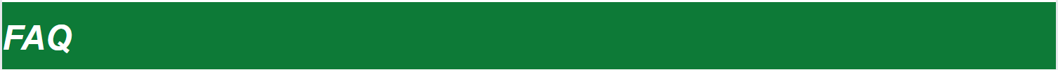 FAQ Overview