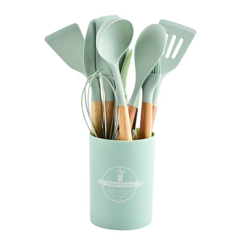 2026 Hot Selling Home and Kitchen Accessories 5PCS Heat Resistant Food Silicone Kitchen Utensils Cooking Spatula Sets