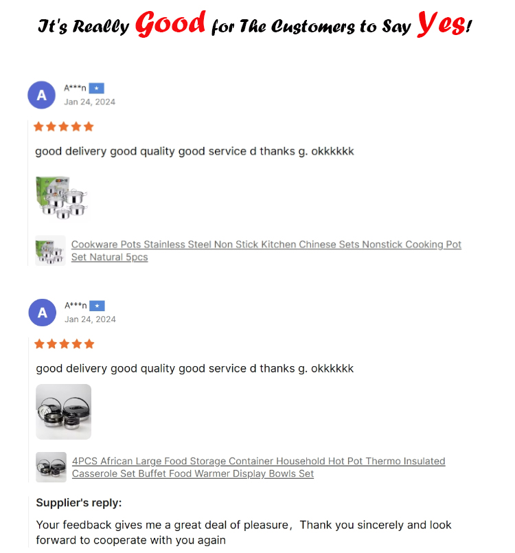 Cookware Set Specifications Display 10