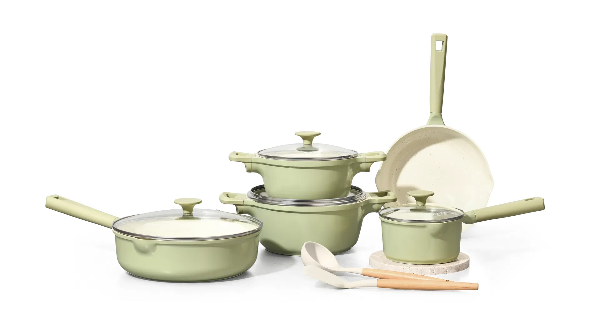 Yongkang Factory 11PCS Ceramic Cookware Set BSCI Manufacturer LFGB/FDA Certified