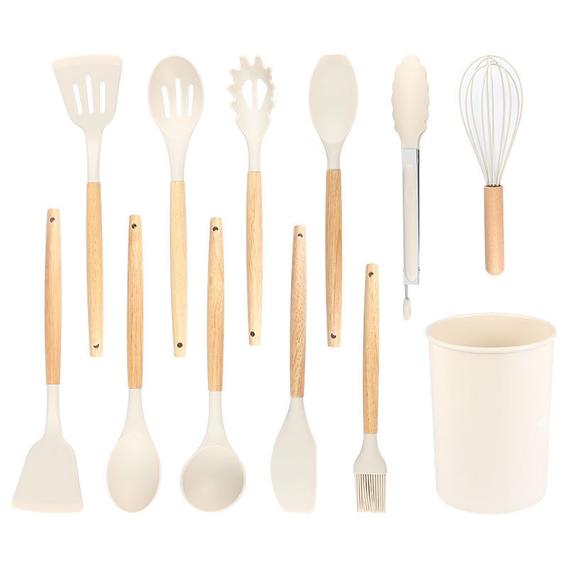 Hot Sale Kitchen Gadgets Silicone Cookware Cooking Kitchen Utensils Spatula 19-Piece Set Cooking Baking Tools Food