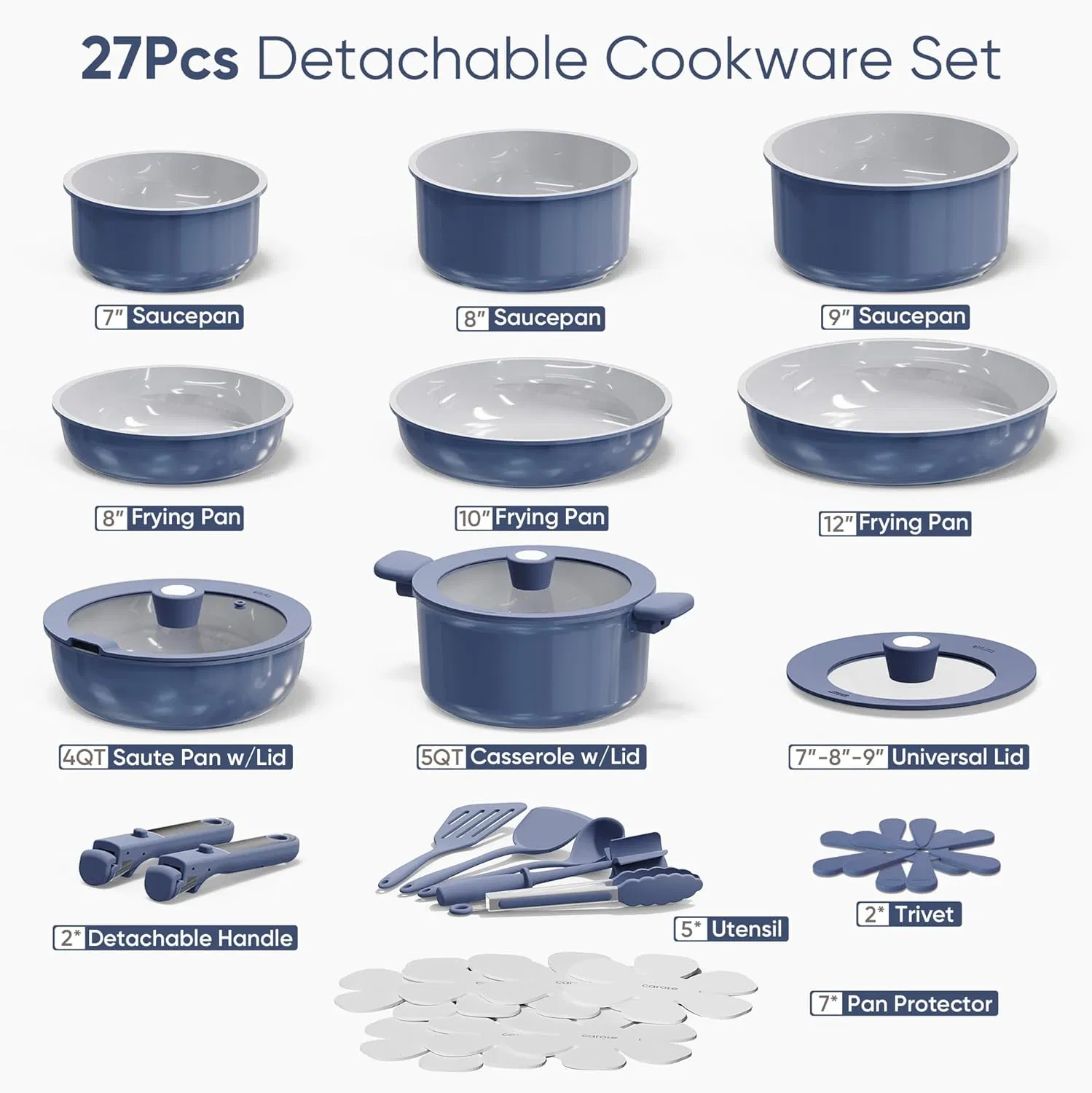 Cookware with Kitchen Utensils