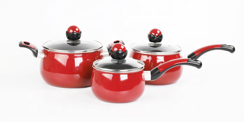 Customized Color Aluminium Ceramic Casserole Set with Spiral Bottom