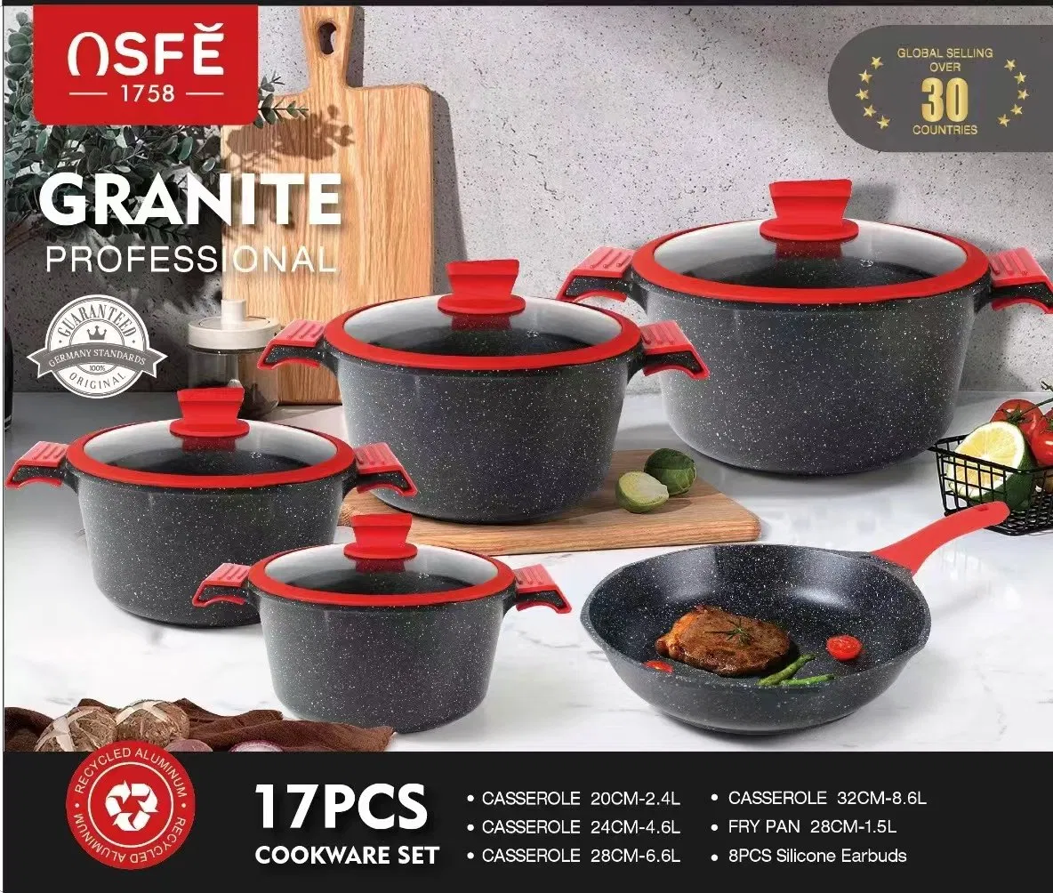 H. K Granite Cookware Set Dessini H. K Granite Set Bmn Cookware Bmn Pots Sets Die-Cast Granite Cookware Set Wholesale Price