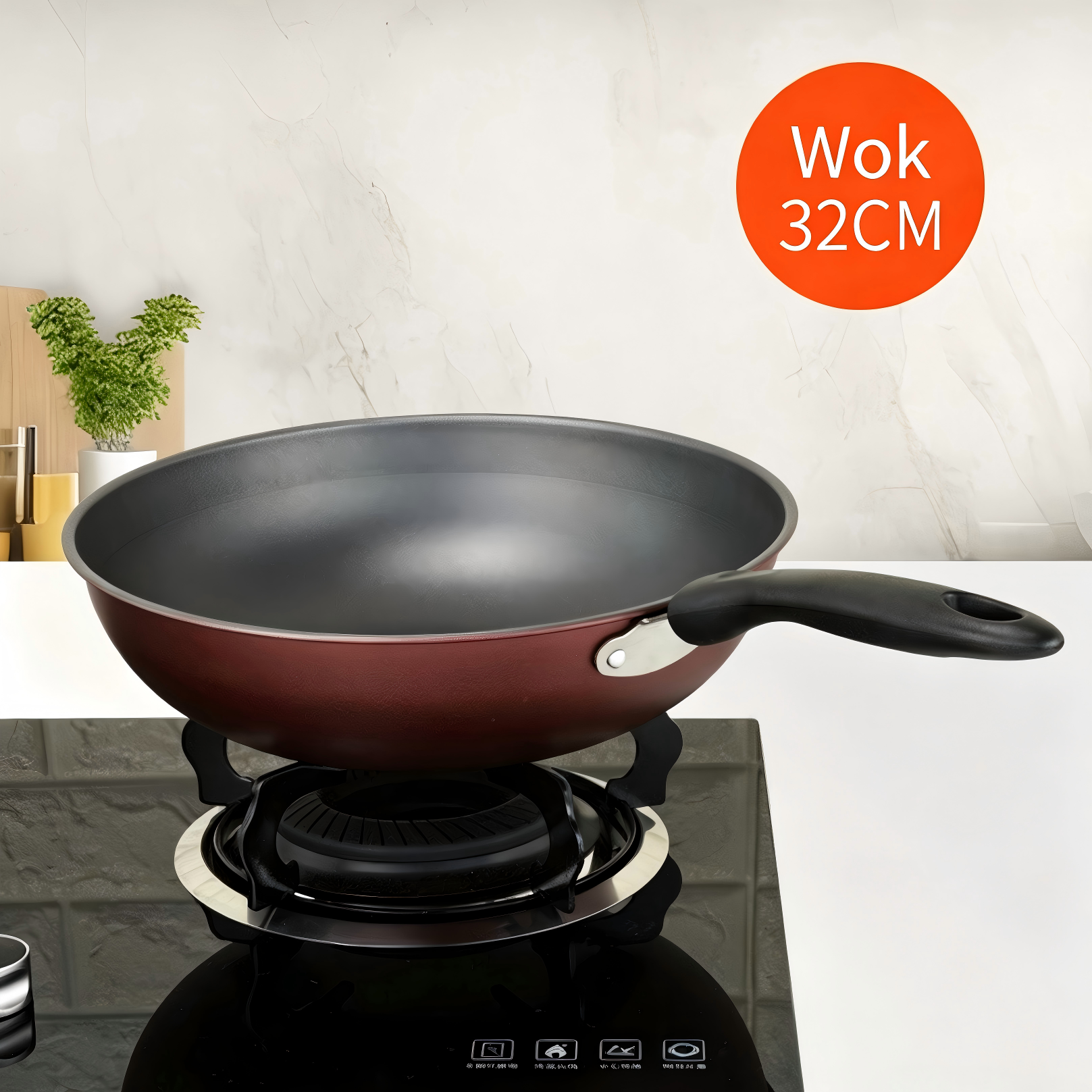 Wholesale Non-Stick Cookware Combo Optional 2PCS 3PCS Wok &amp; Pan Set Durable Kitchenware with Bakelite Handles