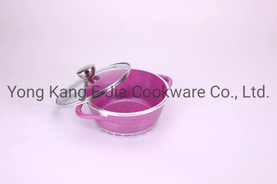 New Design 10 Pieces Set Die Cast Aluminium Casserole Granite Cooking Pot Cookware Sets