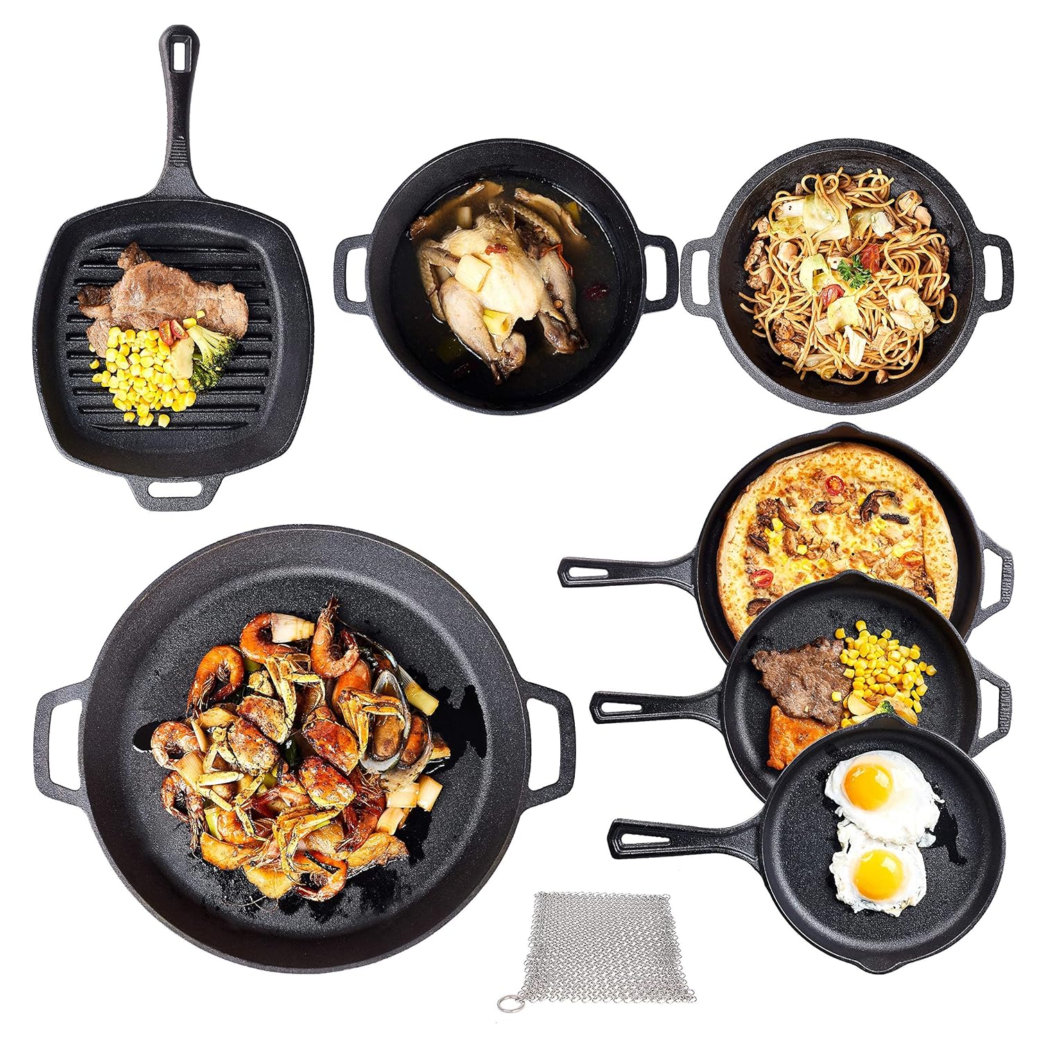 Cast Iron Cookware Set