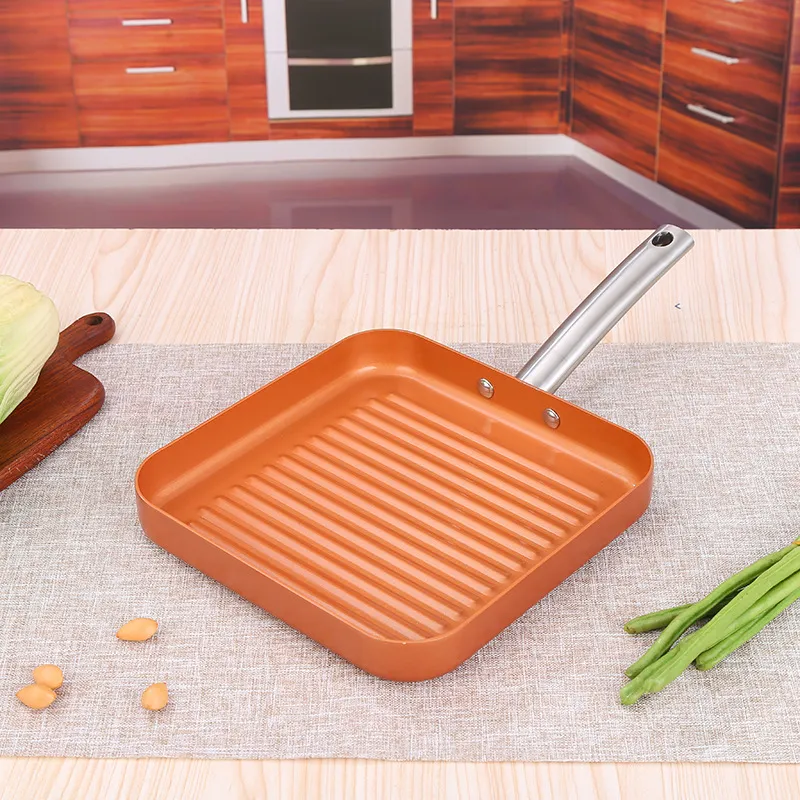 Household Business Kitchen Gift European and American Copper Induction Bottom Gift Non-Stick Pan Cookware Set