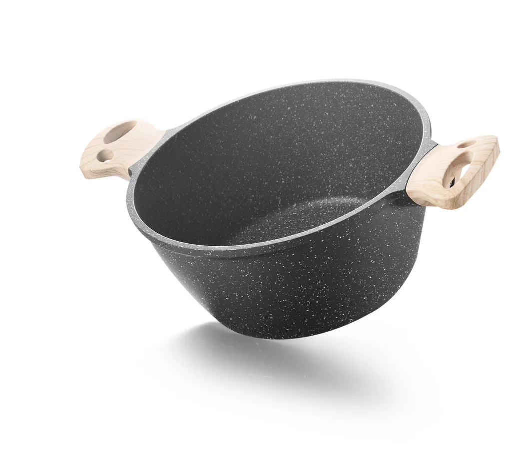 Luxury New Cooking Pot Kitchen Fry Pan Casserole Granite Ceramic Cookware Set