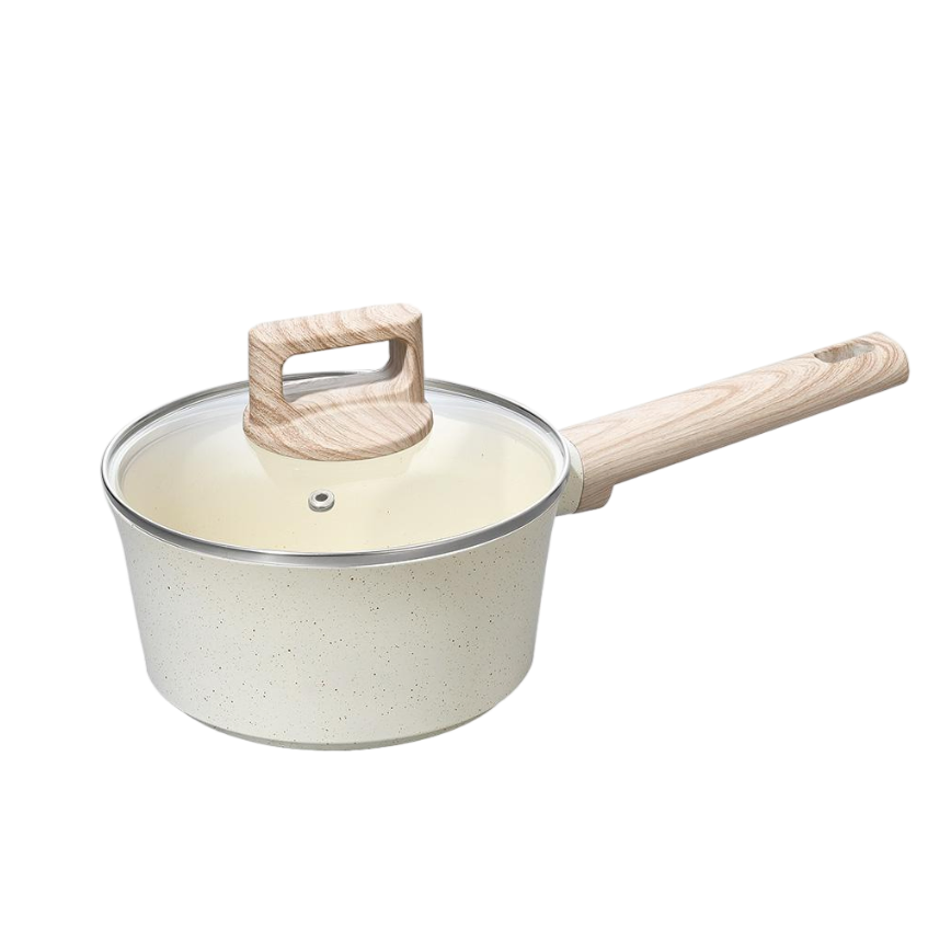 Factory Outlet Casserole Cookware Set Sauce Fry Pan Kitchen European Ceramic Marble