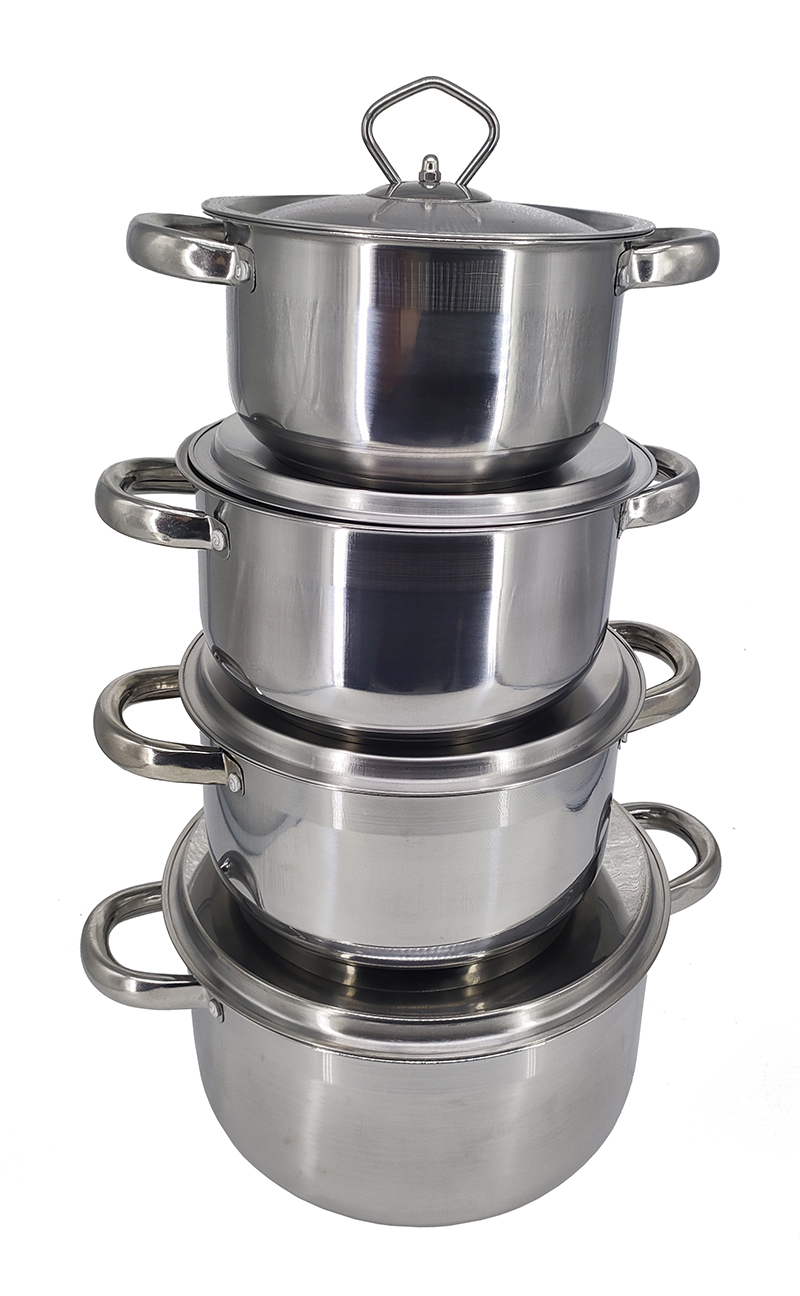 15-Piece Modern Eco-Friendly Stainless Steel Cookware Set Oven Dishwasher Safe Factory Direct Sales. Customization Available.