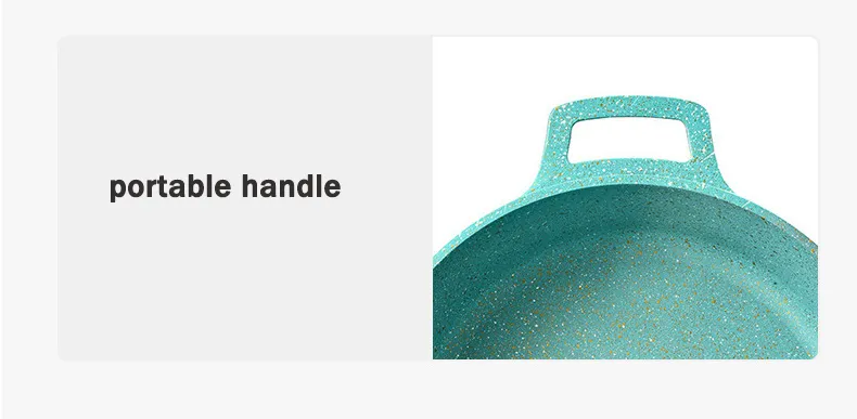 Aluminum Die-Casting Cookware Set Household Soup Pot Wok Kitchen Cooking Pot Set