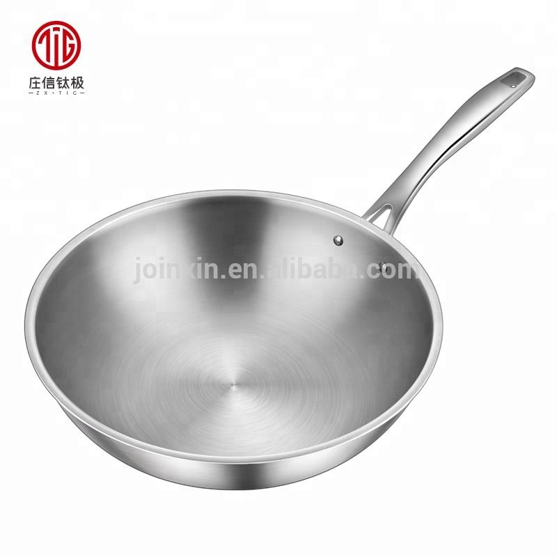 New Kitchenware Multipurpose Cooking Pot Set Professional Restaurant Chef Titanium Frying Pan