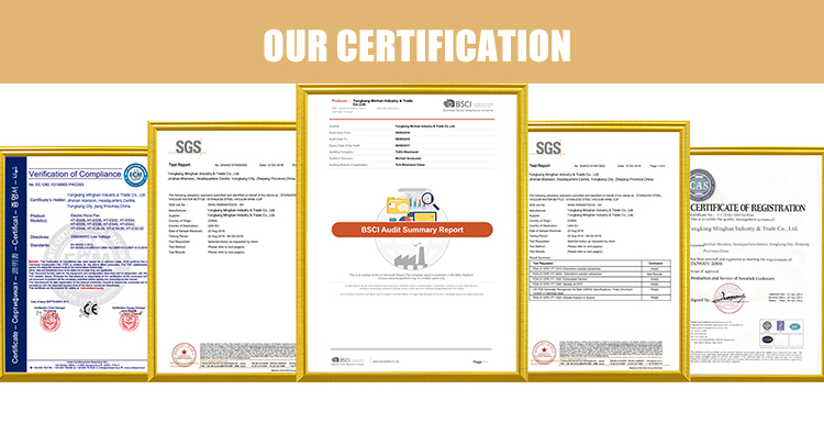 Cookware quality certification