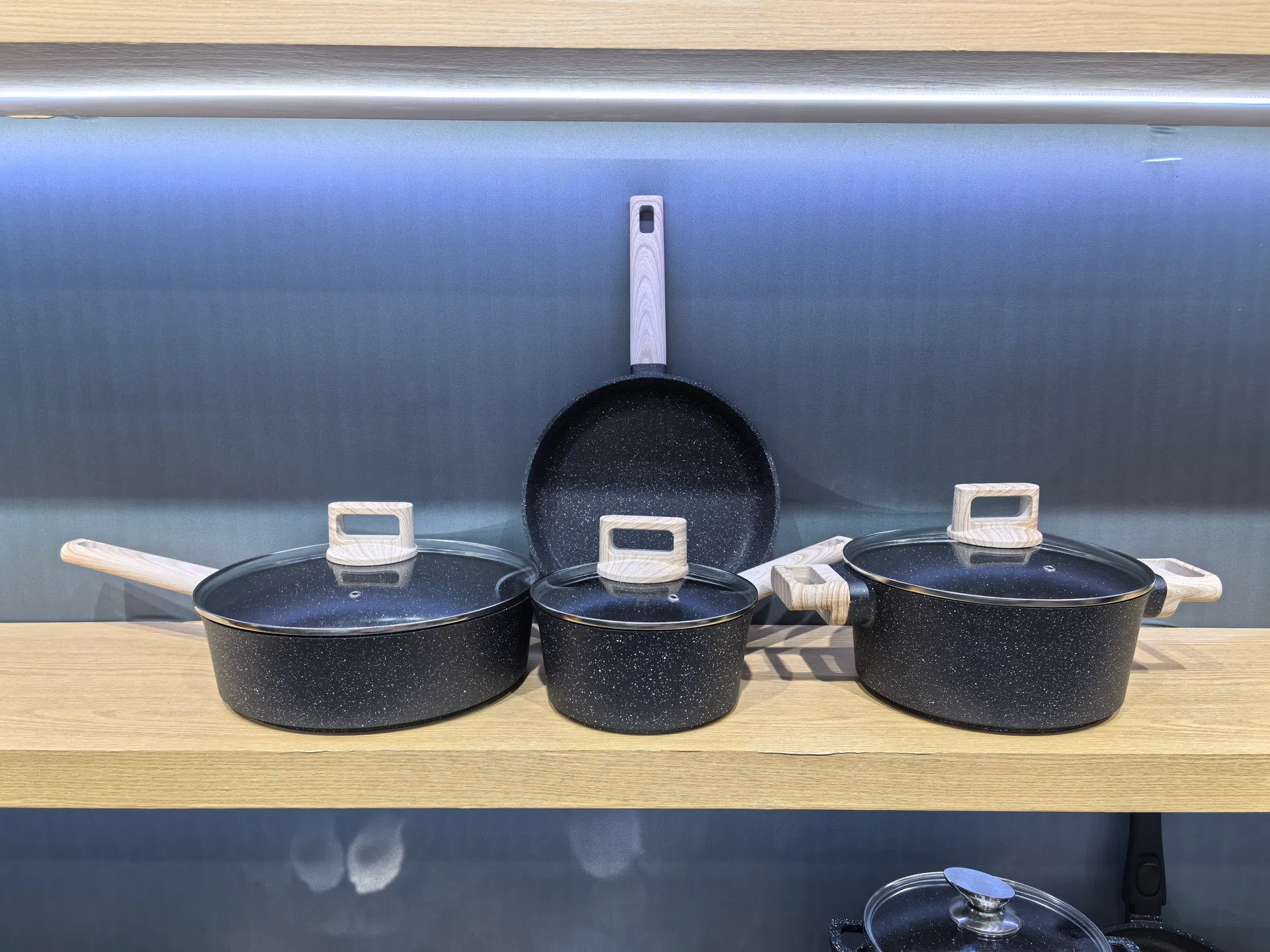 Stockpot Non-Stick Non-Toxic Healthy Kitchen Pot Casserole Cooking Frying Pan Cookware Set