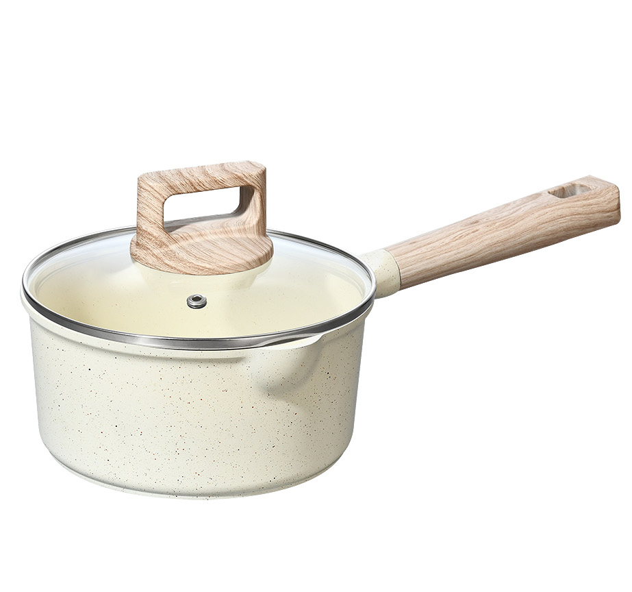 Kitchen 2 Quart Ceramic Saucepan for All Stoves No PTFE
