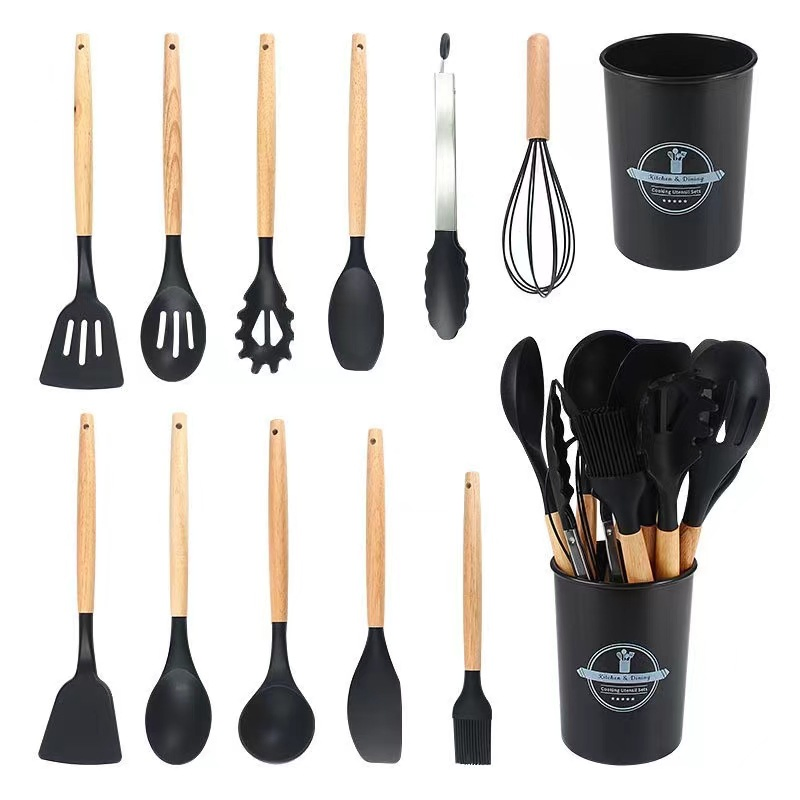 2026 Hot Selling Home and Kitchen Accessories 5PCS Heat Resistant Food Silicone Kitchen Utensils Cooking Spatula Sets
