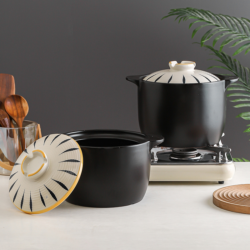 Warehouse Cheap Price Ceramic Cooking Pot Cookware Set Casseroles and Pots
