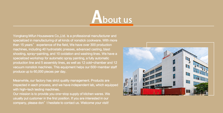 Cookware production facilities