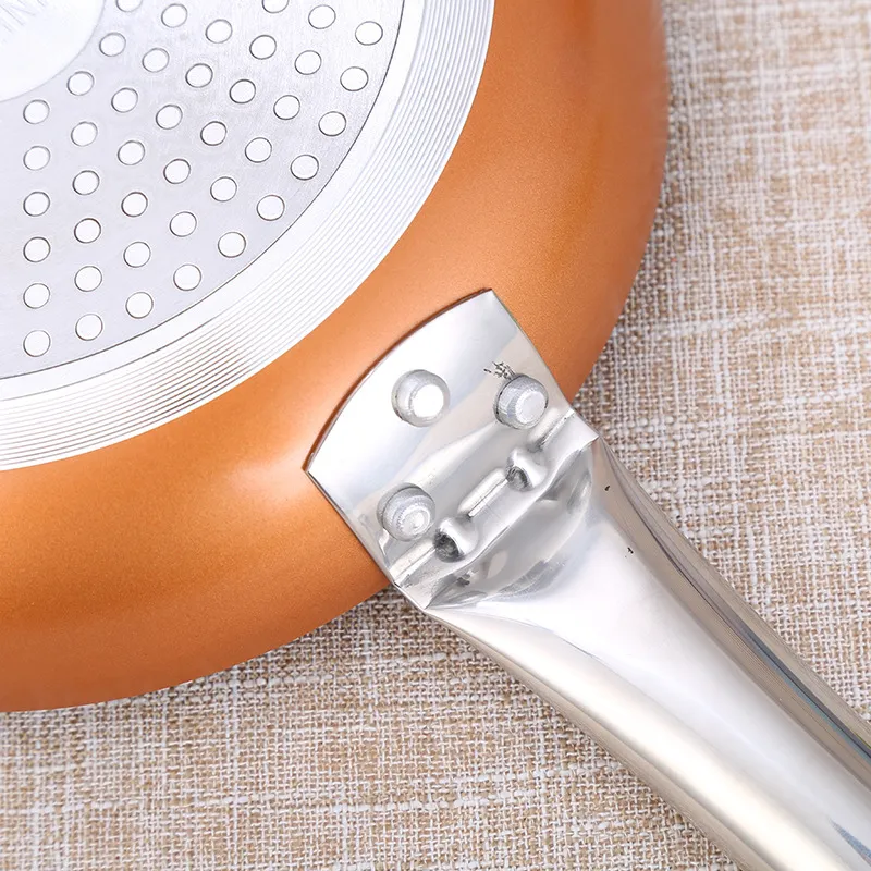 Household Business Kitchen Gift European and American Copper Induction Bottom Gift Non-Stick Pan Cookware Set