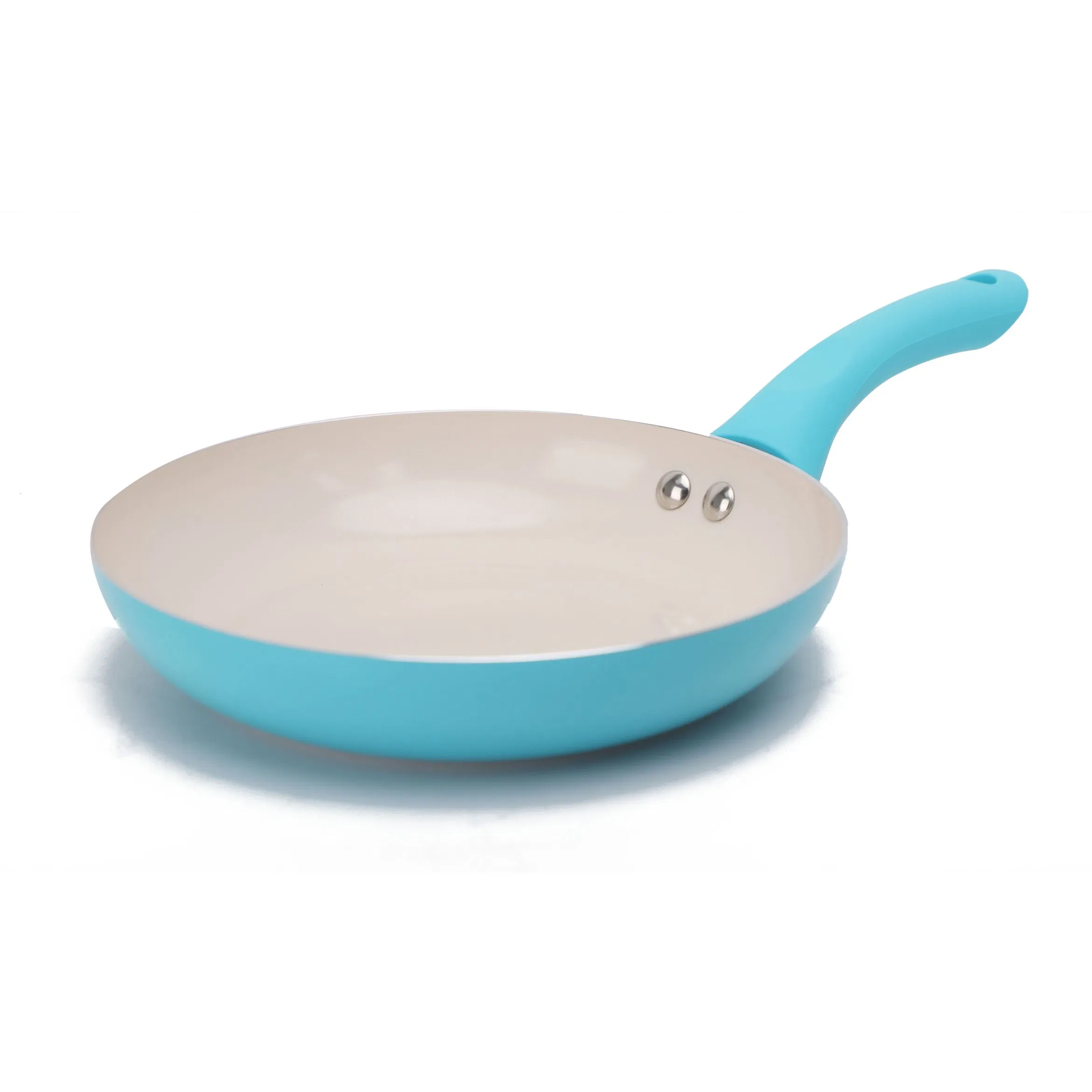 High Quality Pressed Aluminum Non Stick Ceramic Casserole Fry Pan Cookware Sets with Milk Pot