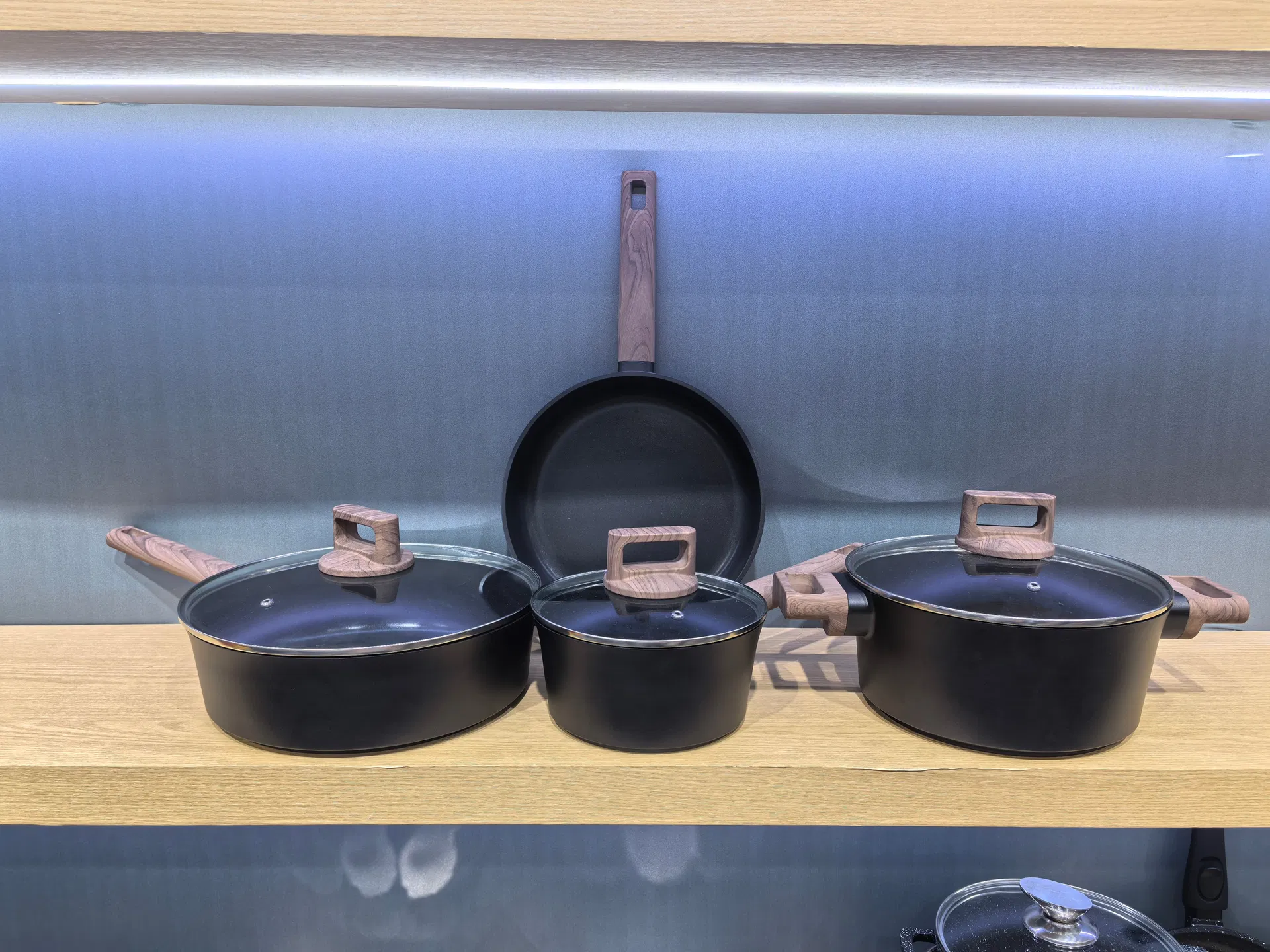 Stockpot Non-Stick Non-Toxic Healthy Kitchen Pot Casserole Cooking Frying Pan Cookware Set