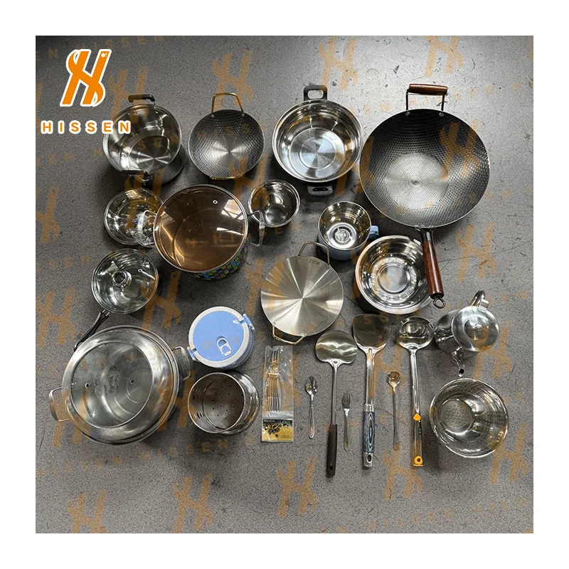 Utensilios De Cocina Acero Inoxidable Juego De Ollas Wholesale Stainless Steel Set