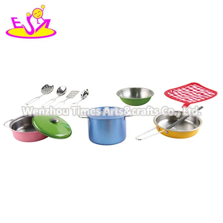 Wholesale 10 PCS Kids Metal Toy Cookware Set for Pretend Play M03A006 Detail 5