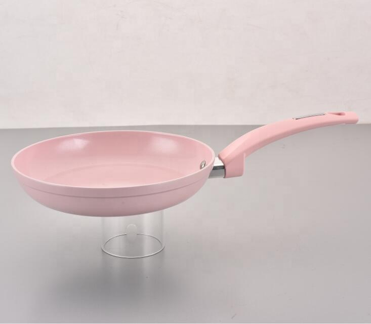 Factory Price Aluminum Ceramic Coated Colorful Casseroles and Frying Pan Set
