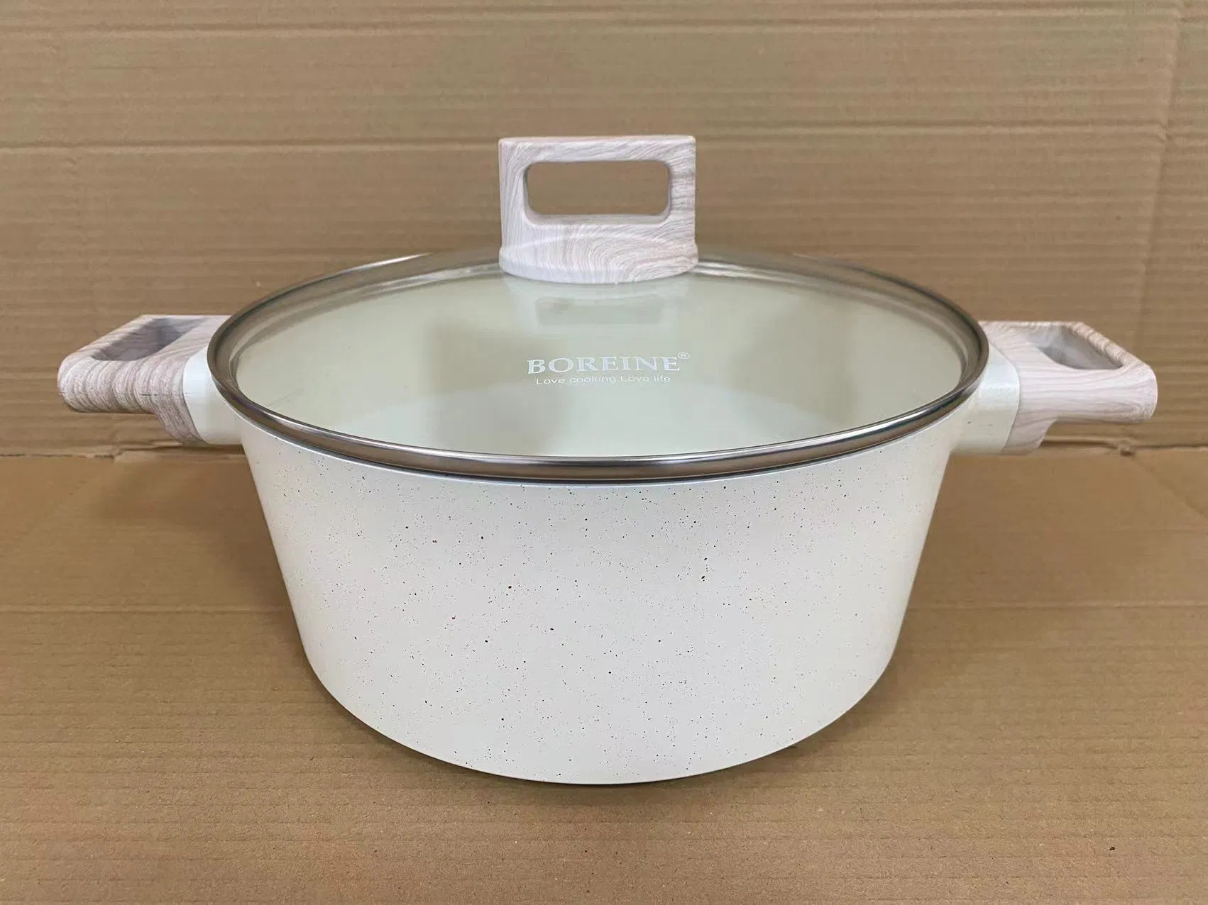 Factory Outlet Casserole Cookware Set Sauce Fry Pan Kitchen European Ceramic Marble