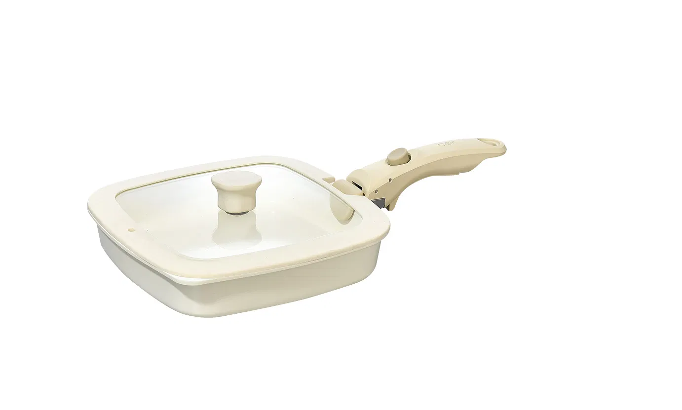 2026 Unique Design Square Cookware Set with Detachable Handle