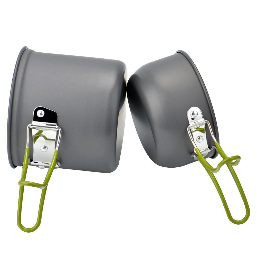 Portable Stainless Steel Outdoor Cookware Set for 1-2 People Includes Cutlery &amp; Accessories for Climbing &amp; Camping