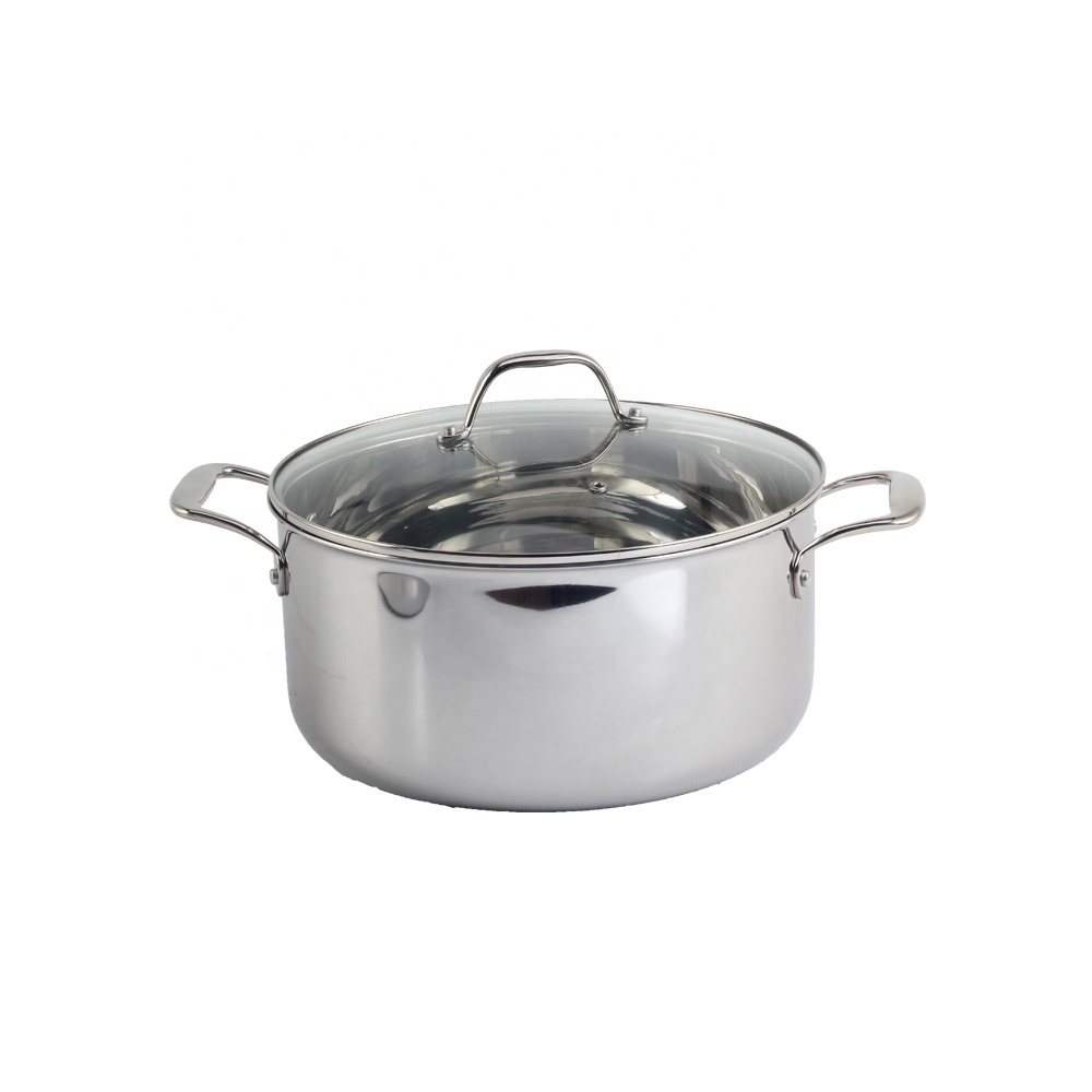 Professional Chef Quality, Dishwasher Safe, Stay-Cool Handles, 10-piece Tri-Ply Stainless Steel Cookware Set