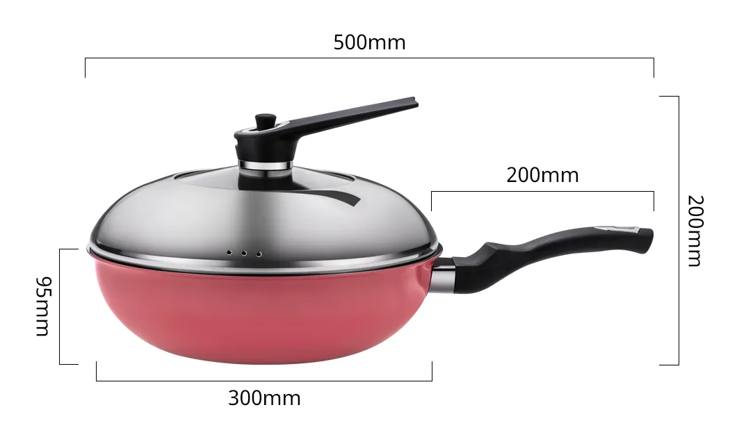 4PCS Frying Pan Cookware Set Detail