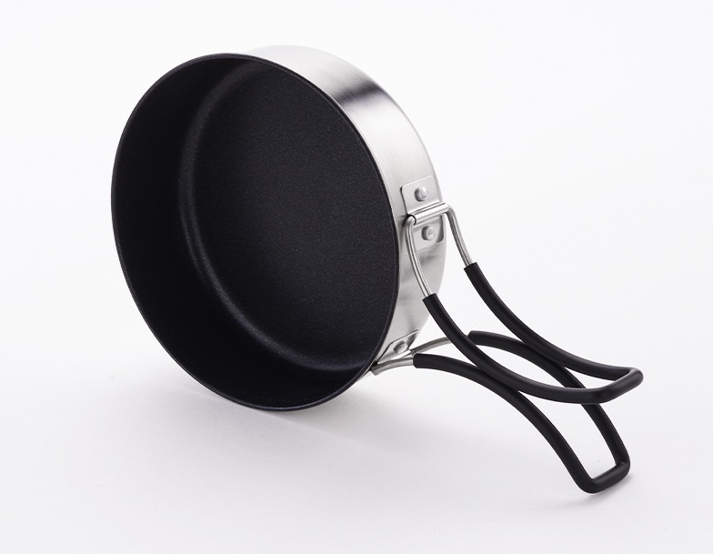 XIANKE Outdoor Stainless Steel Silver Cook Set for One Person with Laser Engraved Logo <1L Capacity for Camping