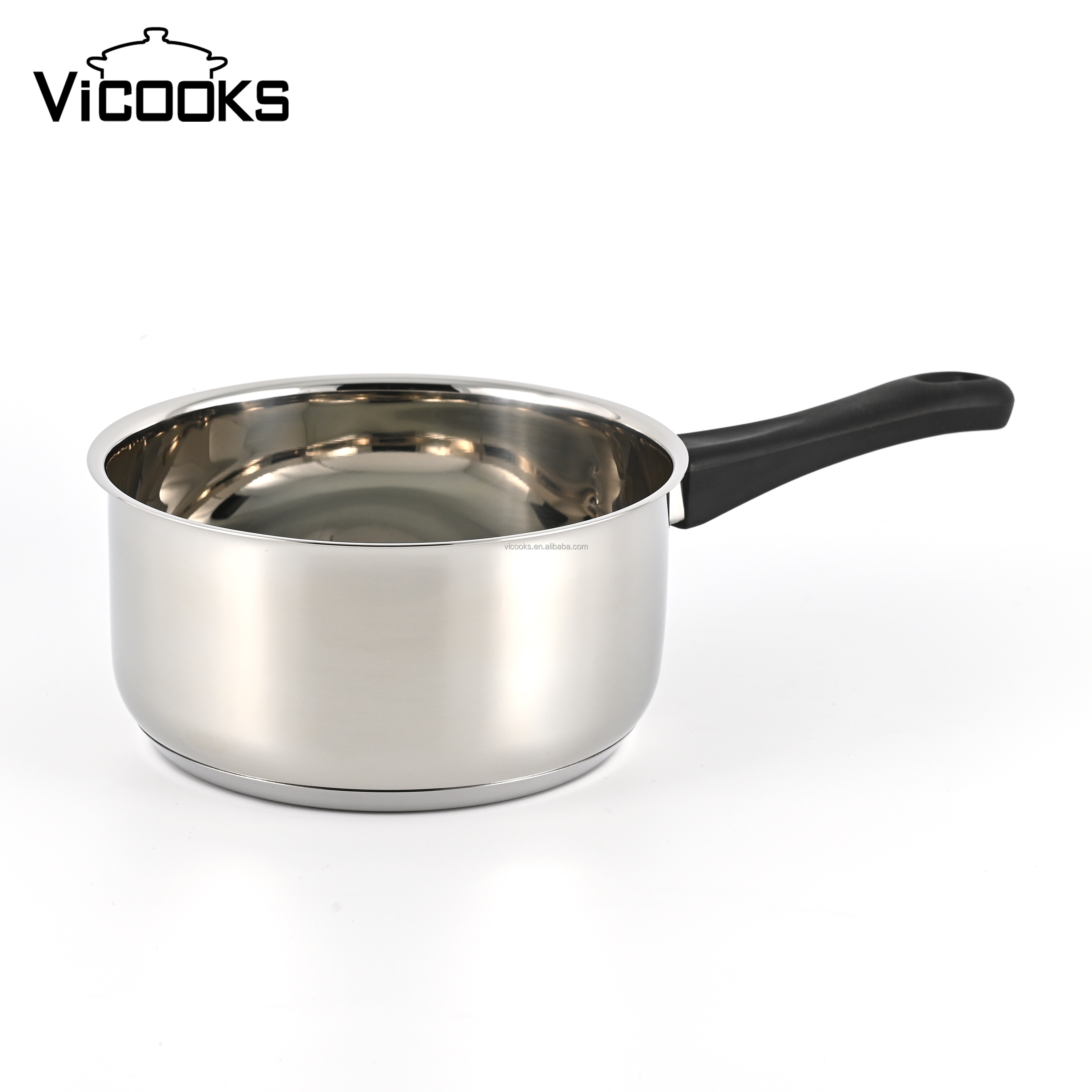 5PCS Stainless Steel Saucepan Set Dishwasher Safe Oven Safe Milk Pot Sauce Pan Cookware Sets With Bakelite Handle