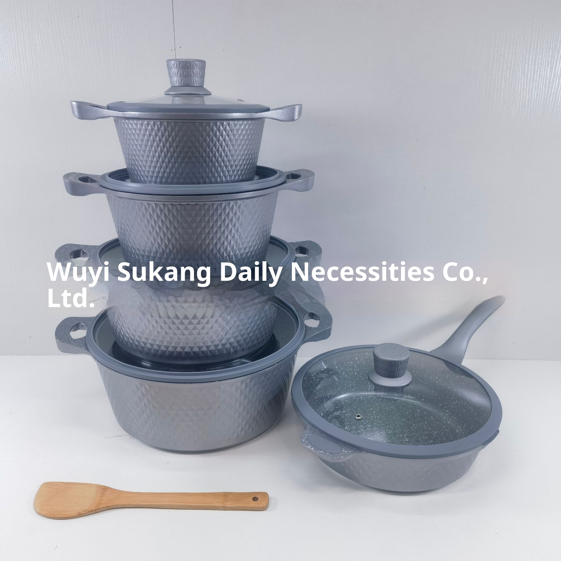 11-Piece Classic Aluminum Cookware Set PTFE Non-Stick Glass Lids Oven Dishwasher Safe Gas Induction Compatible Kitchen