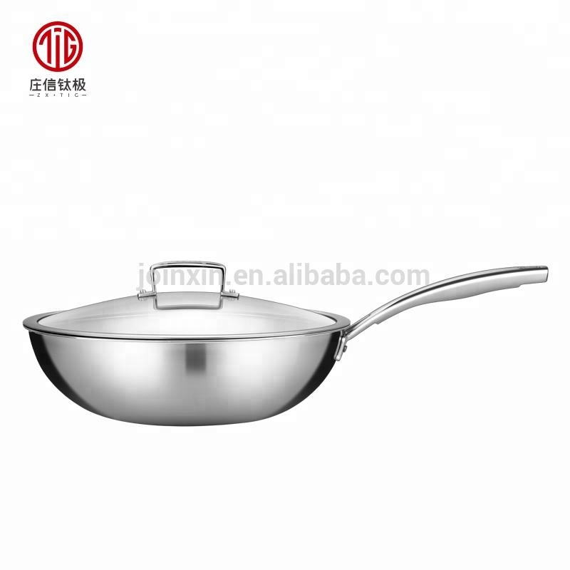 New Kitchenware Multipurpose Cooking Pot Set Professional Restaurant Chef Titanium Frying Pan