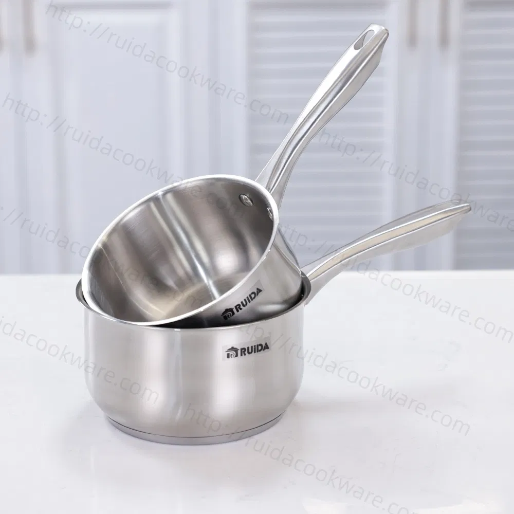 Factory Dishwasher Safe 4PCS Stainless Steel Saucepan Cookware