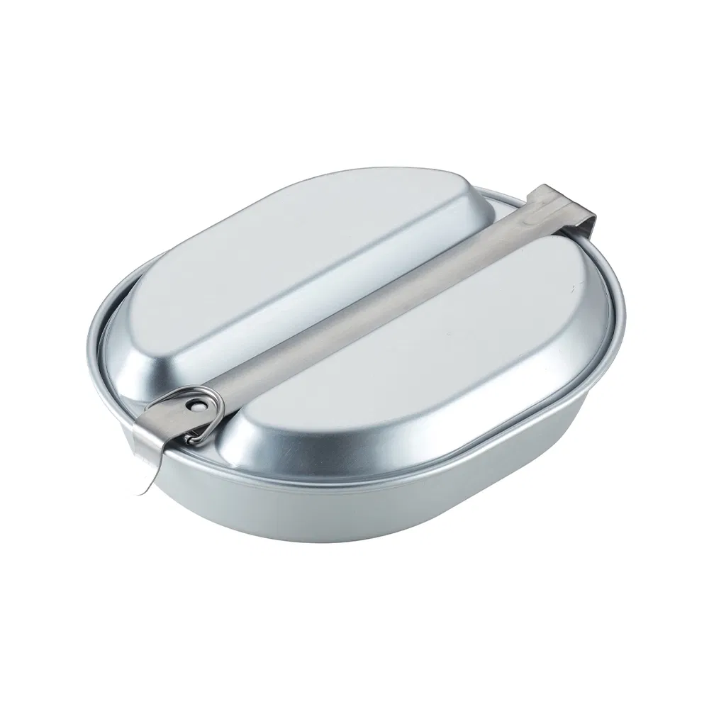 Featherlight Aluminum Lunch Box Duo - Premium Camping &amp; Picnic Bento Set for Two