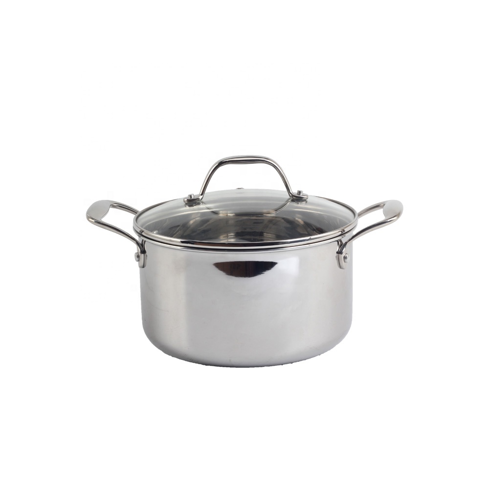 Professional Chef Quality, Dishwasher Safe, Stay-Cool Handles, 10-piece Tri-Ply Stainless Steel Cookware Set
