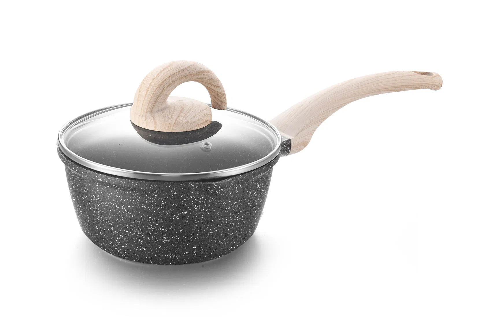 Luxury New Cooking Pot Kitchen Fry Pan Casserole Granite Ceramic Cookware Set