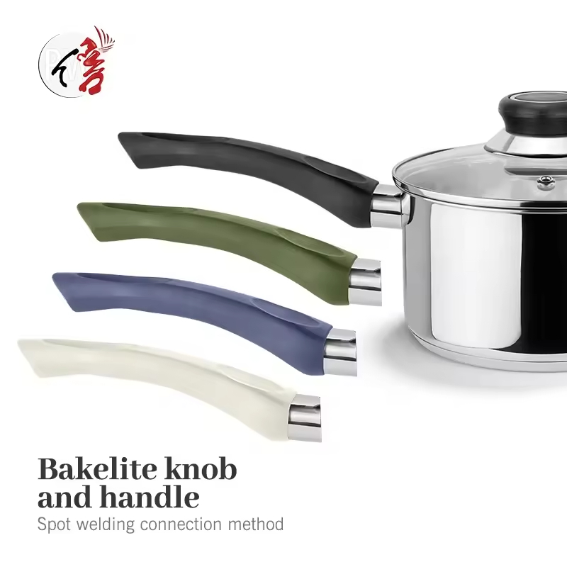 Hot Sale Stainless Steel Multifunctional Cooking Pot Milk Pot Cookware Non Stick Kitchenware Cookware Set