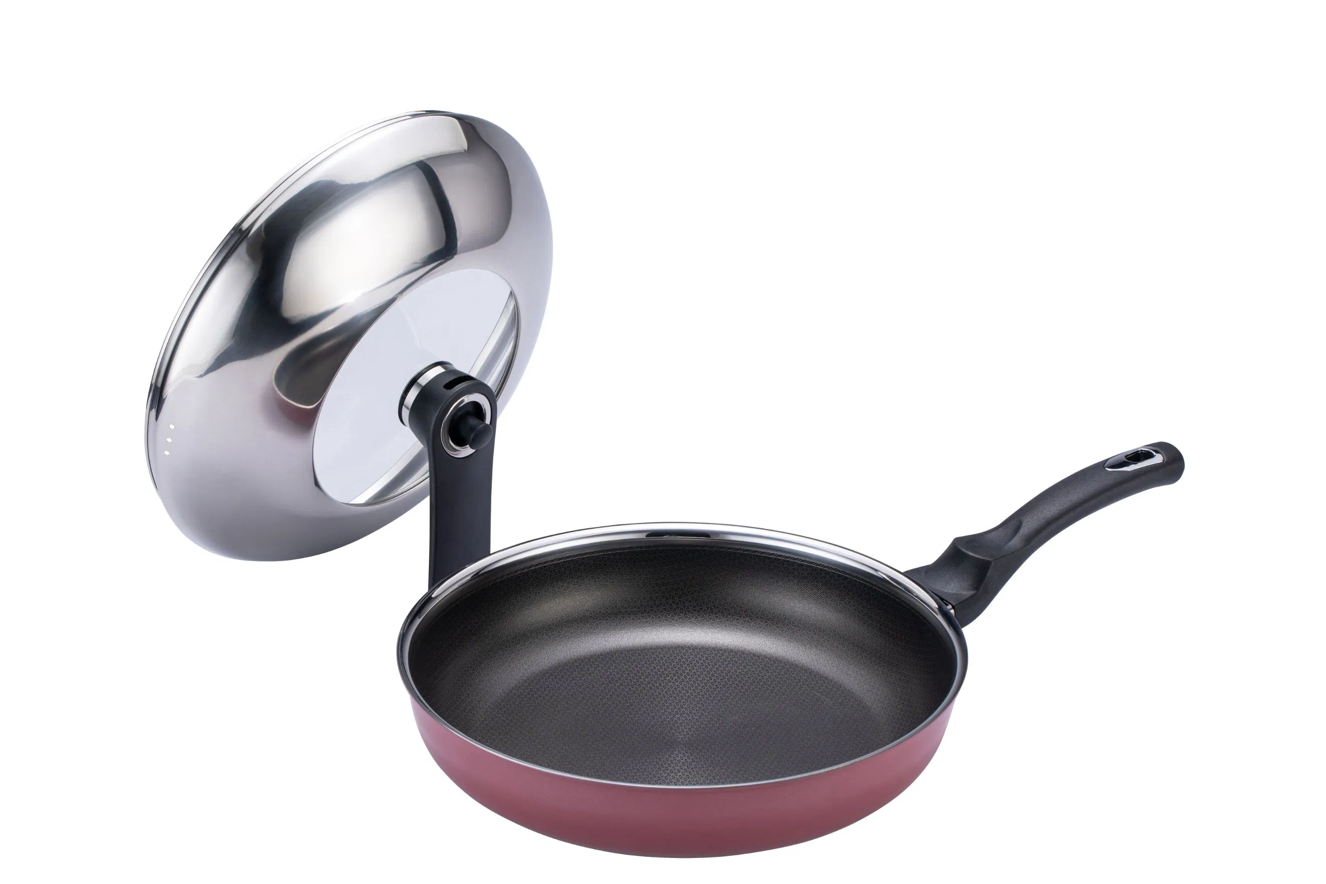 Best Sellers 4PCS Nonstick Coating Stainless Steel Outer Ceramic Layer Frying Pan Cookware Set
