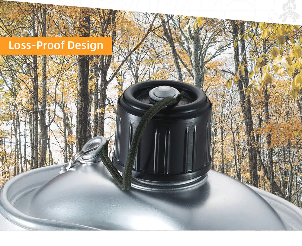 Wholesale Price: Lightweight Aluminum Camping Canteen Set with Cup and Mess Kit