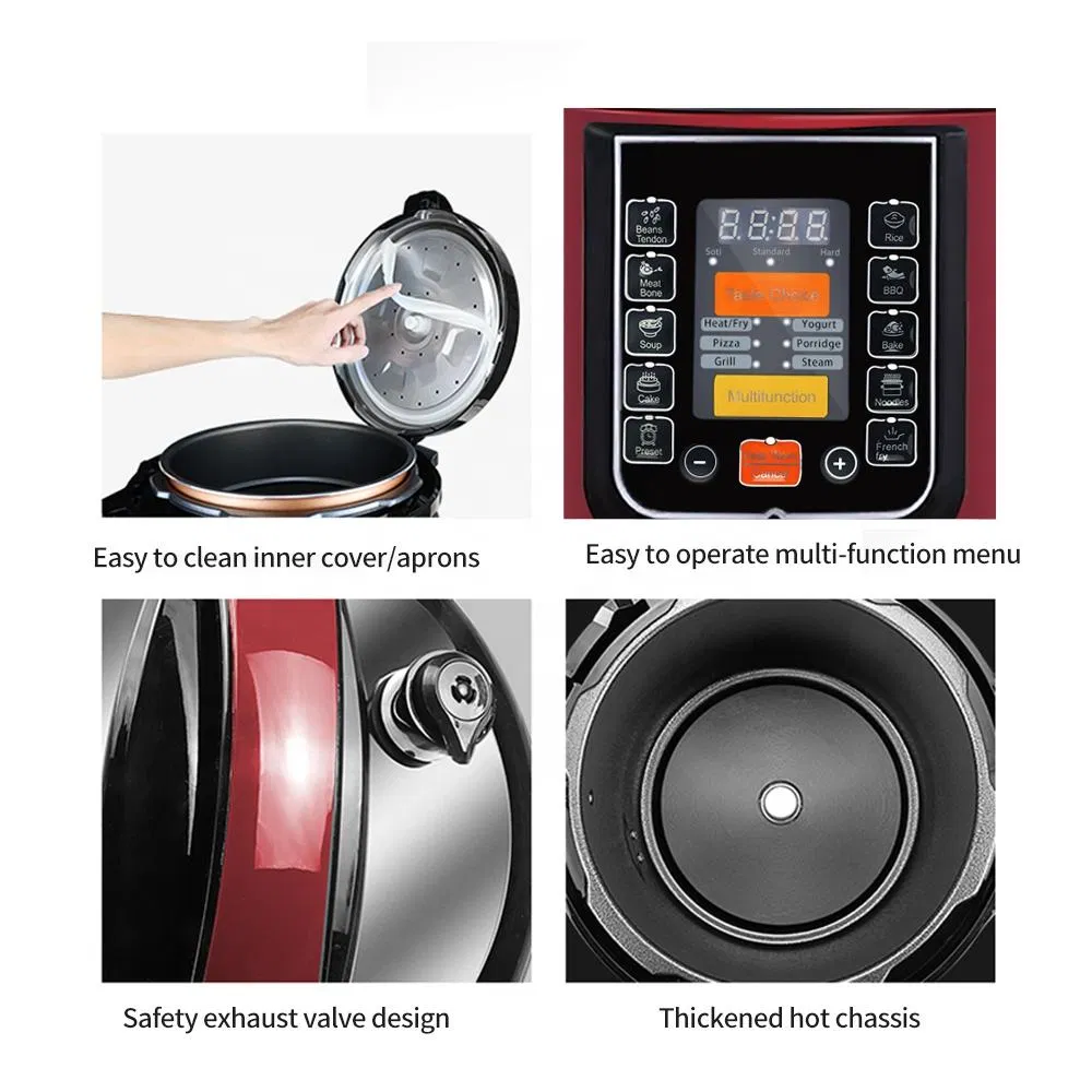 Smart Household Kitchen Appliance Large Stainless Steel Multifunction Electric Pressure Cooker