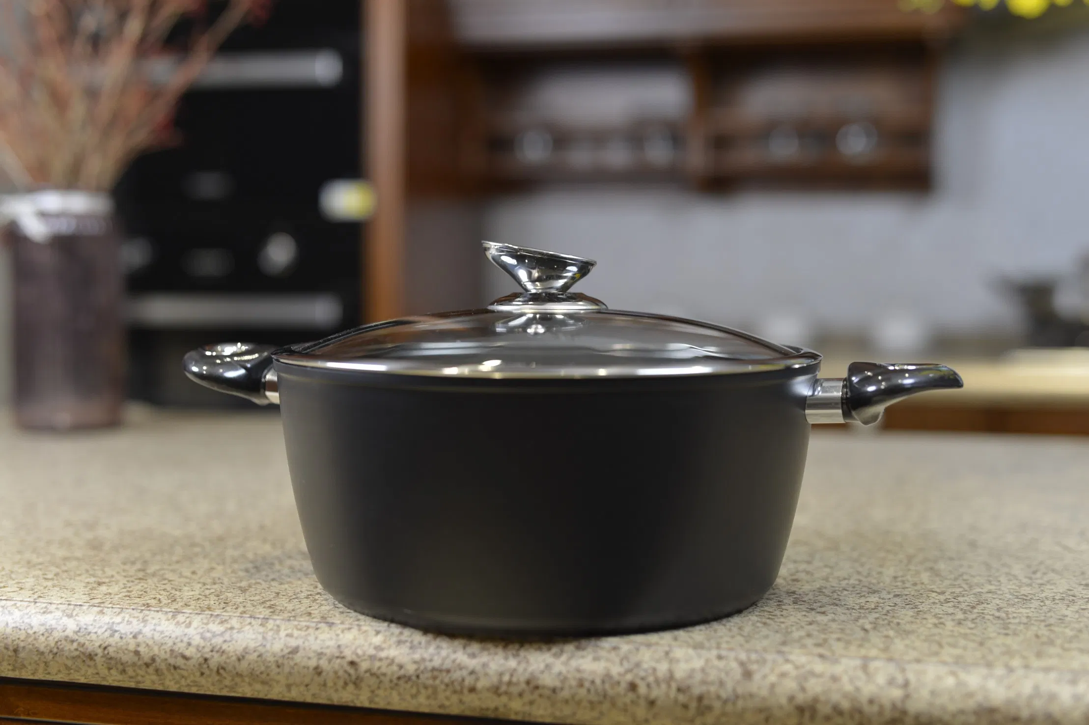 High Quality Forged Aluminum Soup Pot Sautepan Milk Pot Kitchen Cookware Set with Induction Bottom