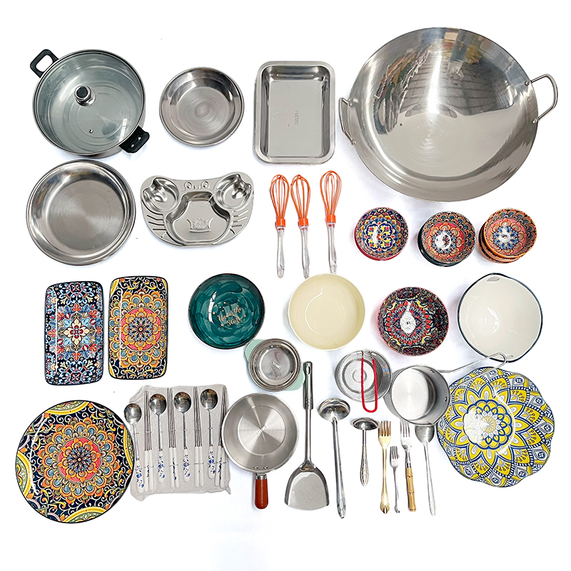 Utensilios De Cocina Acero Inoxidable Juego De Ollas Wholesale Stainless Steel Set